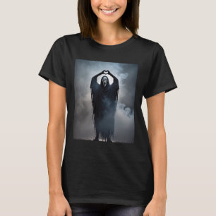 Ghost Heart Hands Scary Face Horror Poster Hallowe T-Shirt