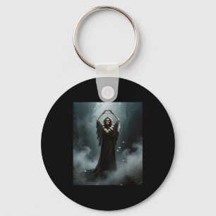 Ghost heart hands scary skeleton mothers day key ring