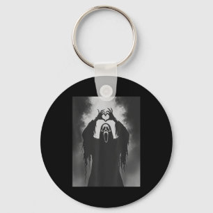 Ghost Heart Hands Y Face Horror Ster Halloween  Key Ring