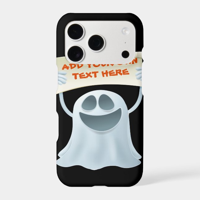 Ghost holding text  (Back)