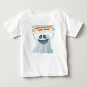 Ghost holding text baby T-Shirt