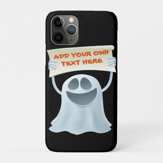 Ghost holding text  Case-Mate iPhone case (Back)