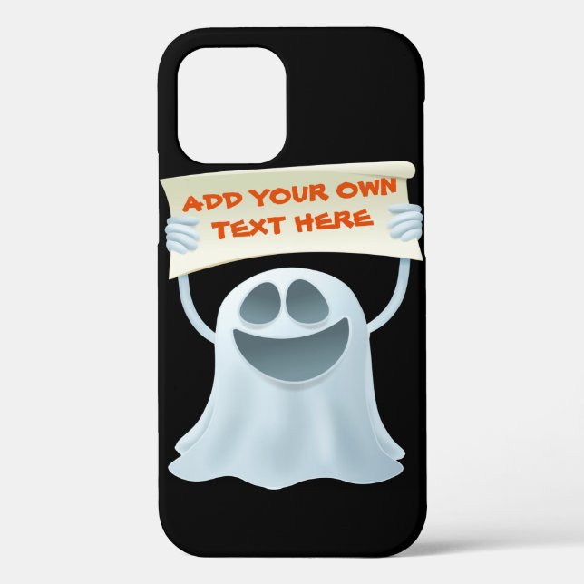 Ghost holding text  Case-Mate iPhone case (Back)