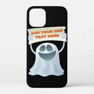 Ghost holding text iPhone 12 mini case