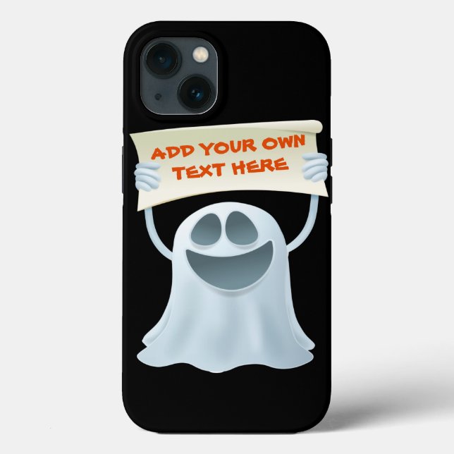 Ghost holding text  Case-Mate iPhone case (Back)