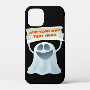 Ghost holding text iPhone 12 mini case