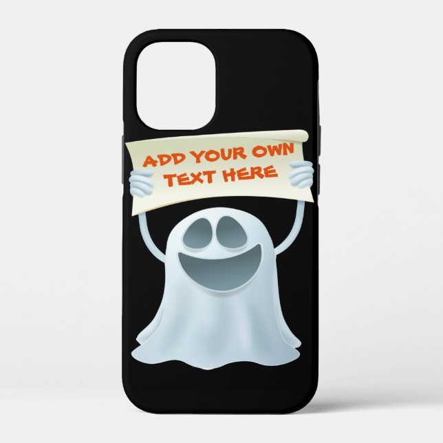 Ghost holding text   Case-Mate iPhone case (Back)