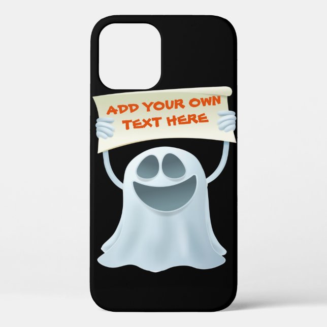 Ghost holding text   Case-Mate iPhone case (Back)