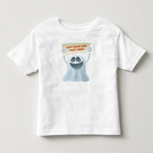 Ghost holding text toddler T-Shirt