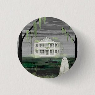 Ghost House 3 Cm Round Badge