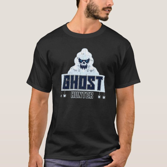 Ghost Hunter Evil Ghost Face Ghost T-Shirt (Front)