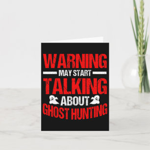 Ghost Hunter Evp Hunting Halloween Paranormal Spir Card