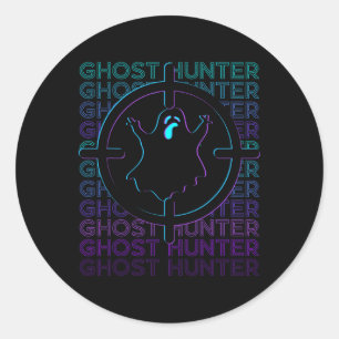 Ghost Hunter Ghost Hunting Retro Classic Round Sticker