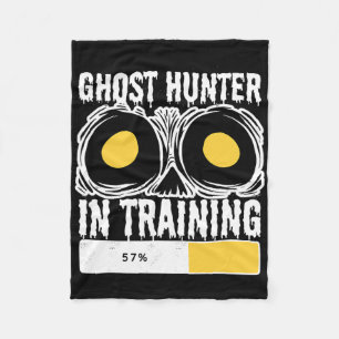 Ghost Hunter In Training Halloween Ghost Hunting Fleece Blanket
