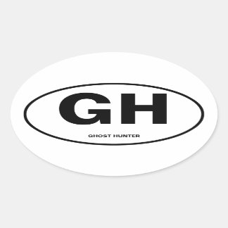 Ghost Hunter Oval Sticker