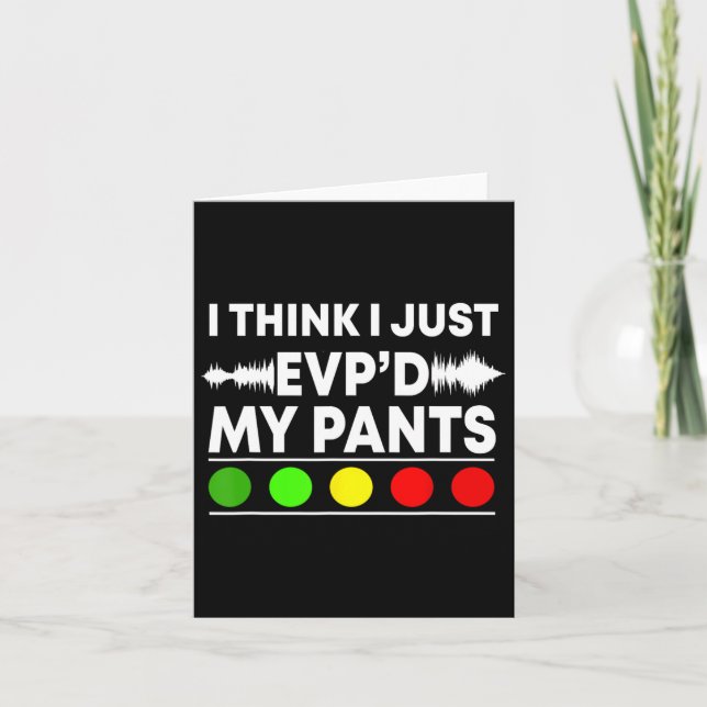 Ghost Hunter Paranormal Halloween Hunting Evp Spir Card (Front)