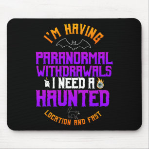 Ghost Hunter Paranormal Hunting Halloween Spirit H Mouse Pad