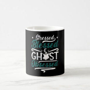 Ghost Hunter Stressed Blessed Ghost Hunting Hunt Coffee Mug