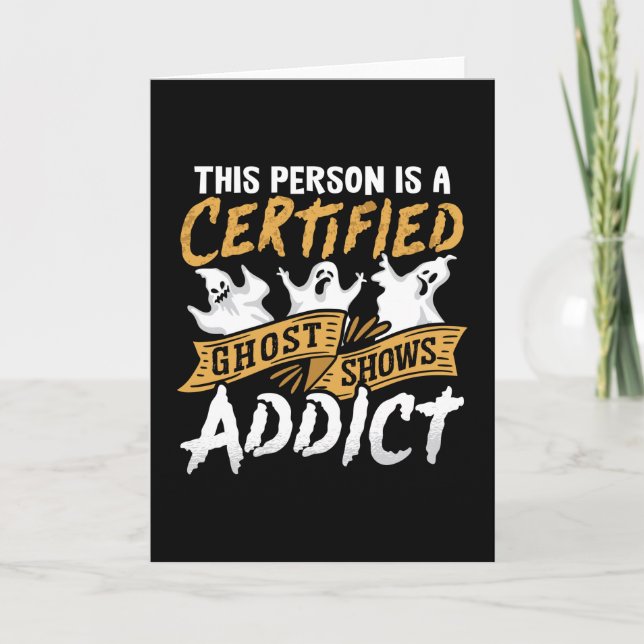 Ghost Hunter This Person Is Certified Ghost Hunt Card (Front)