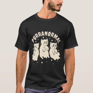 Ghost Hunting Cat Paranormal Investigator Ghost Re T-Shirt