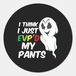 Ghost Hunting Ghost-hunter Clothing Men Women Classic Round Sticker