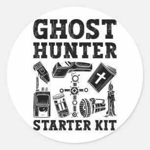 Ghost Hunting Ghost Hunter Starter Kit Paranormal Classic Round Sticker