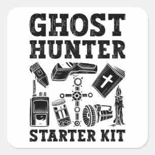 Ghost Hunting Ghost Hunter Starter Kit Paranormal Square Sticker