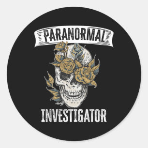 Ghost Hunting Paranormal Investigator 1 Classic Round Sticker