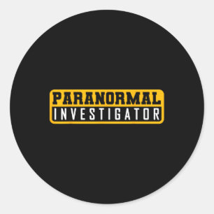 Ghost Hunting Paranormal Investigator Classic Round Sticker