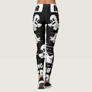 Ghost Hunting Paranormal Investigator Run Faster Leggings