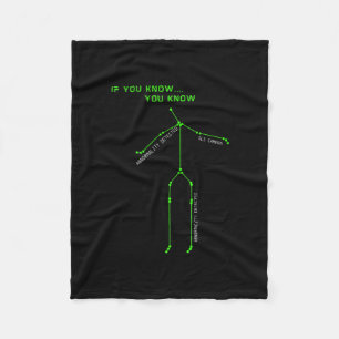 Ghost Hunting SLS Camera Stick Man Novelty Spooky Fleece Blanket