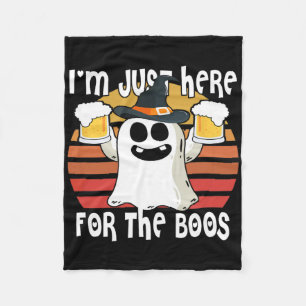 Ghost I'm Just Here For Boos1 Fleece Blanket