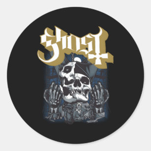 Ghost Impera Construction Classic Round Sticker