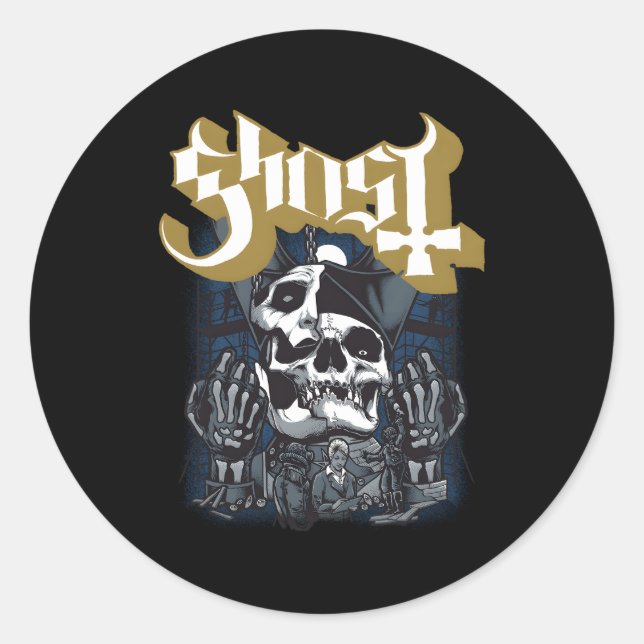 Ghost Impera Construction Classic Round Sticker (Front)