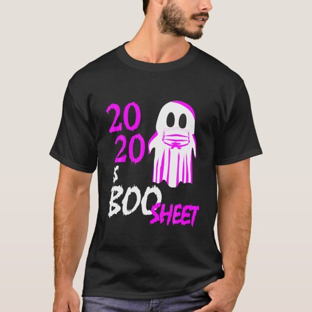 Ghost In Mask Funny Costume For Women - 2020 Is Bo T-Shirt (Front)