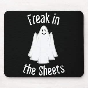 Ghost in The Sheets Funny Halloween Costume Mouse Pad
