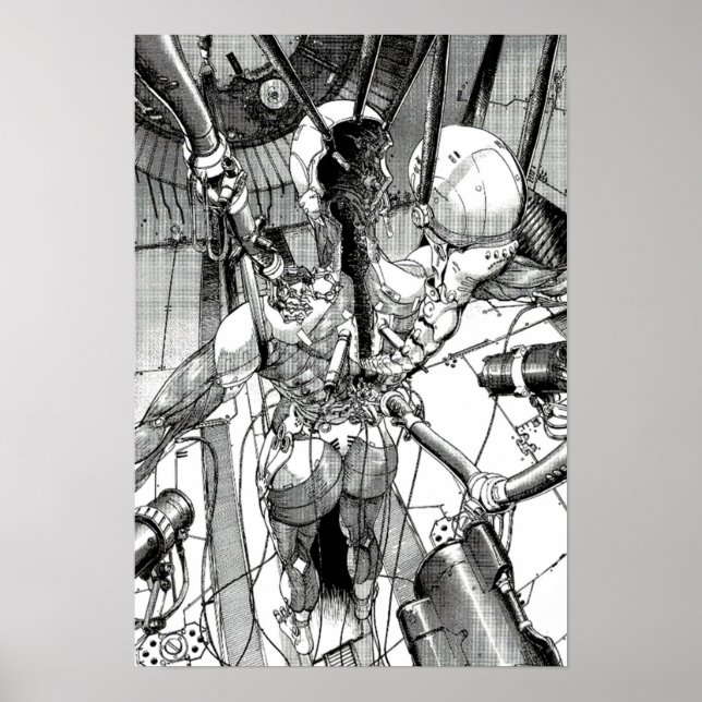 Ghost in the shell man machine interface poster (Front)