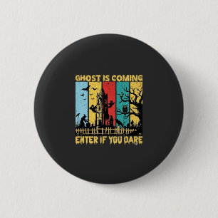 Ghost Is Coming Halloween Haunted House Witch Owl_ 6 Cm Round Badge