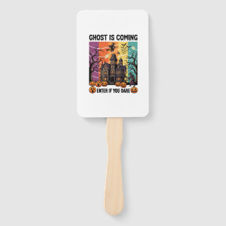 Ghost Is Coming Halloween Haunted House Witch Pump Hand Fan