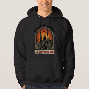 Ghost Is Coming Witch Graveyard Zombie Hands Hallo Hoodie