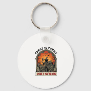 Ghost Is Coming Witch Graveyard Zombie Hands Hallo Key Ring