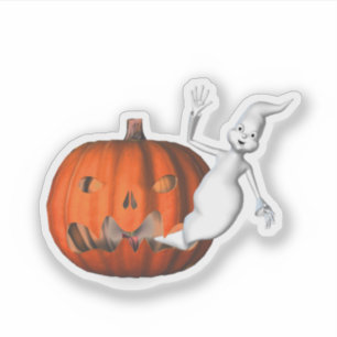 Ghost Jack O Lantern Halloween Funny 