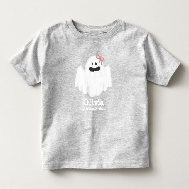 Ghost Kids T-Shirt Spooky Halloween  (Front)