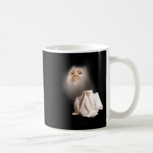 Ghost Kitten Vintage Halloween Cat Funny Meme Coffee Mug