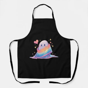 Ghost Lgbt Spirit Lgbt Flag Apron