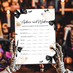 Ghost Little Boo Halloween Advice and Wishes Game