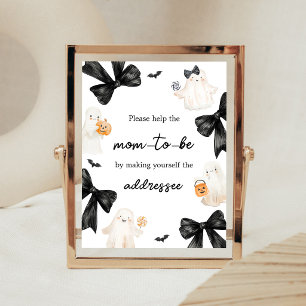 Ghost Little Boo Halloween Envelope Station Sign