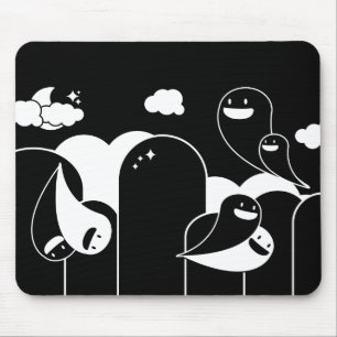ghost love mouse pad