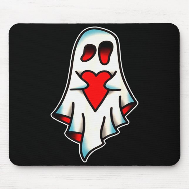 Ghost Lover Heart  Mouse Pad (Front)