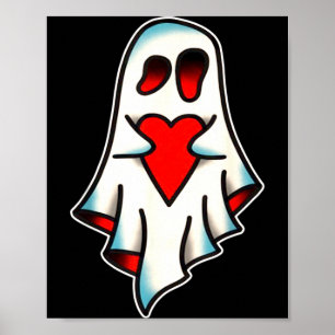 Ghost Lover Heart Poster